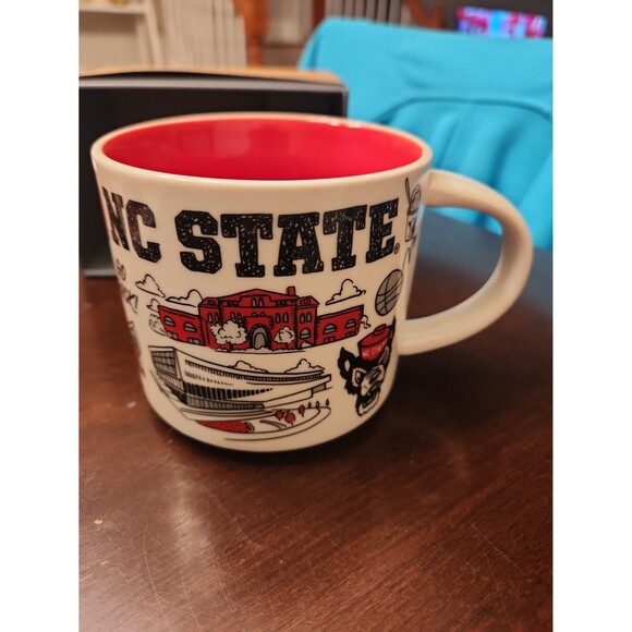 Starbucks "Been There" Series Campus Collection Mug NC State Wolfpack NIB - Picture 2 of 10